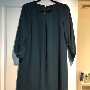 Hunter Green Smock Dress